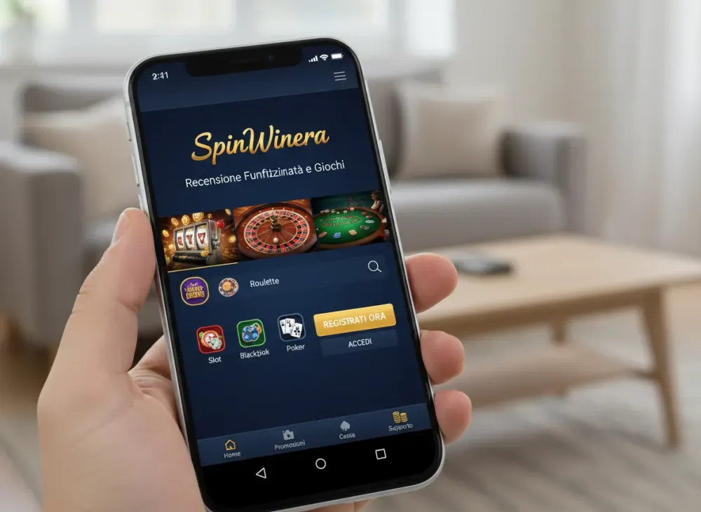 Spinwinera app recensione funzionalità e giochi